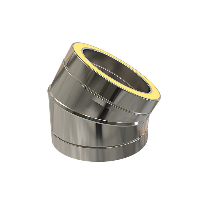 Bocht Ø175 mm 30° voor rookkanaal dubbelwandig RVS-304 main product photo