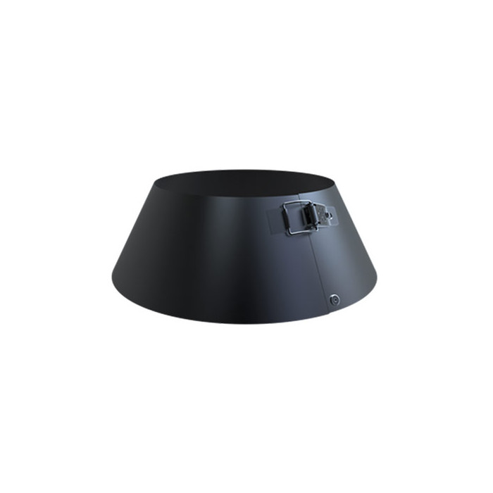 Stormkraag Ø200 mm voor rookkanaal dubbelwandig RVS-304 zwart gecoat main product photo