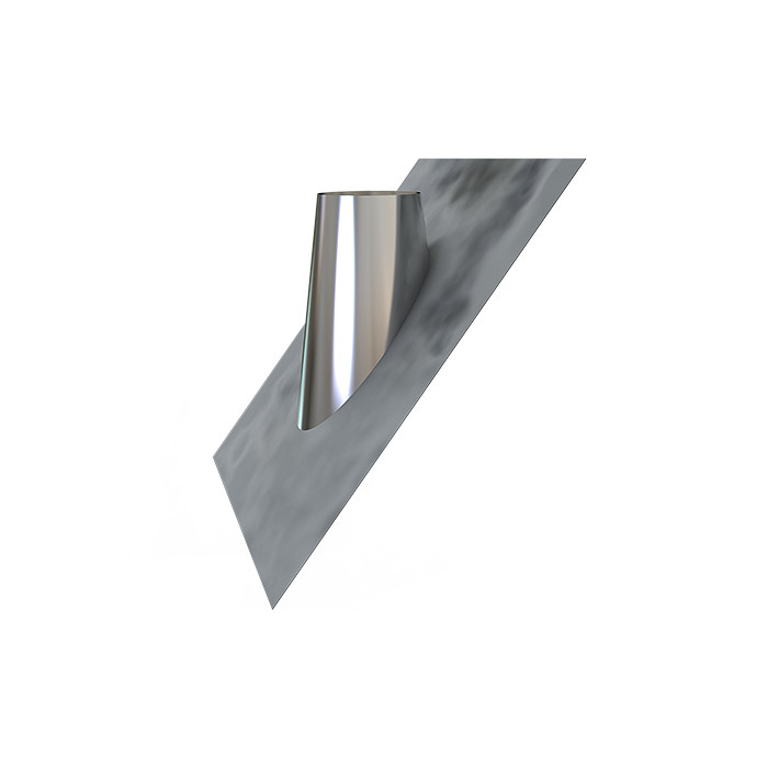 Dakplaat Ø250 mm lood 45-60° voor rookkanaal dubbelwandig RVS-304 main product photo