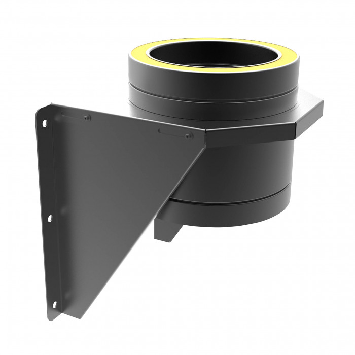 Muurondersteuning Ø250 mm voor rookkanaal dubbelwandig RVS-304 zwart gecoat main product photo