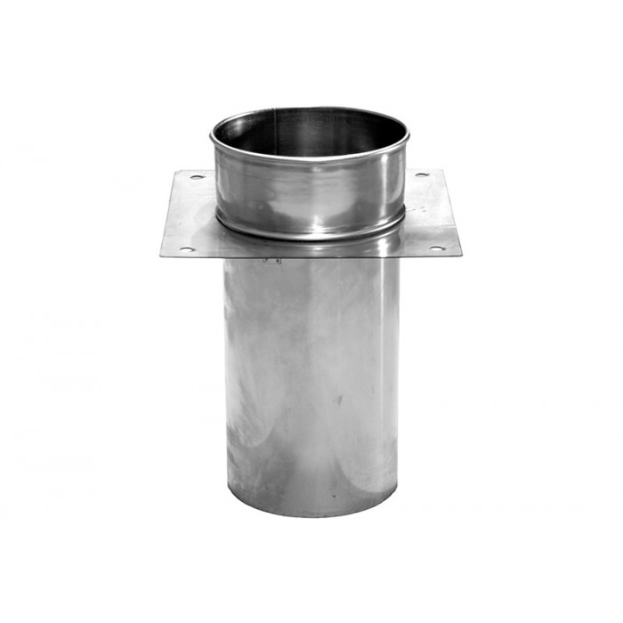 Afdekplaat Ø150 mm + manchette voor rookkanaal enkelwandig RVS-316 main product photo
