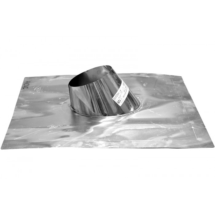 Dakplaat Ø125 mm alu 15-35° voor rookkanaal enkelwandig RVS-316 main product photo