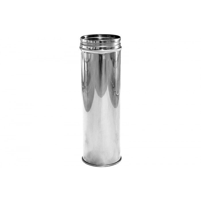 Pijp Ø100 mm 500 mm voor rookkanaal enkelwandig RVS-316 main product photo