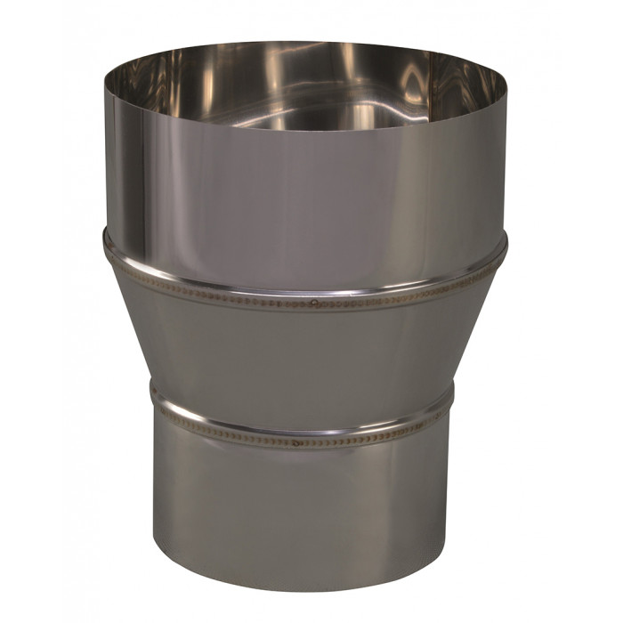 Verloopstuk enkelwandig 109 mm uitw. - 140 mm voor rookkanaal RVS-304 main product photo
