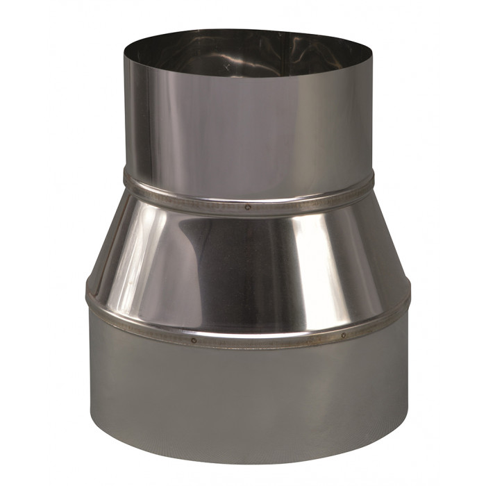 Verloopstuk enkelwandig 149 mm uitw. - 110 mm voor rookkanaal RVS-304 main product photo