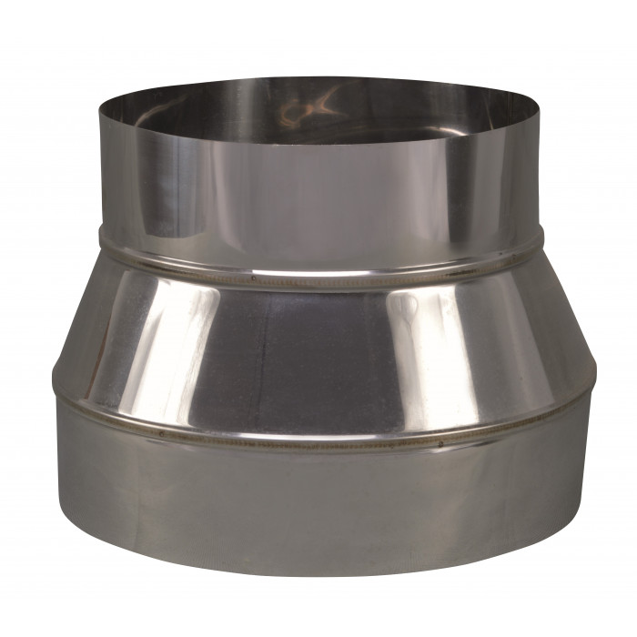 Verloopstuk enkelwandig 249 mm uitw. - 150 mm voor rookkanaal RVS-304 main product photo