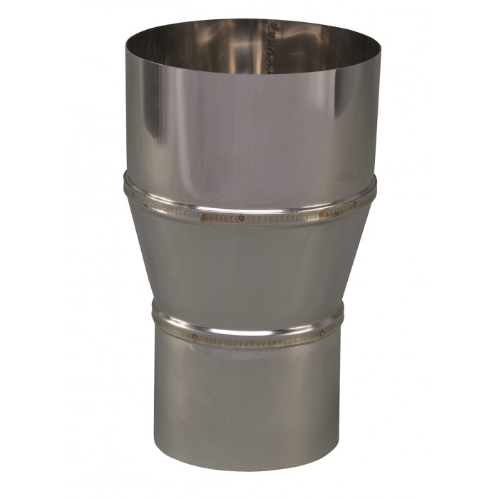 Verloopstuk enkelwandig 79 mm uitw. - 100 mm voor rookkanaal RVS-304 main product photo