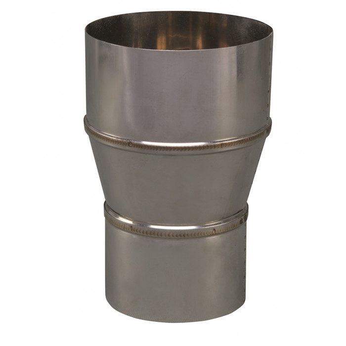 Verloopstuk enkelwandig 89 mm uitw. - 110 mm voor rookkanaal RVS-304 main product photo