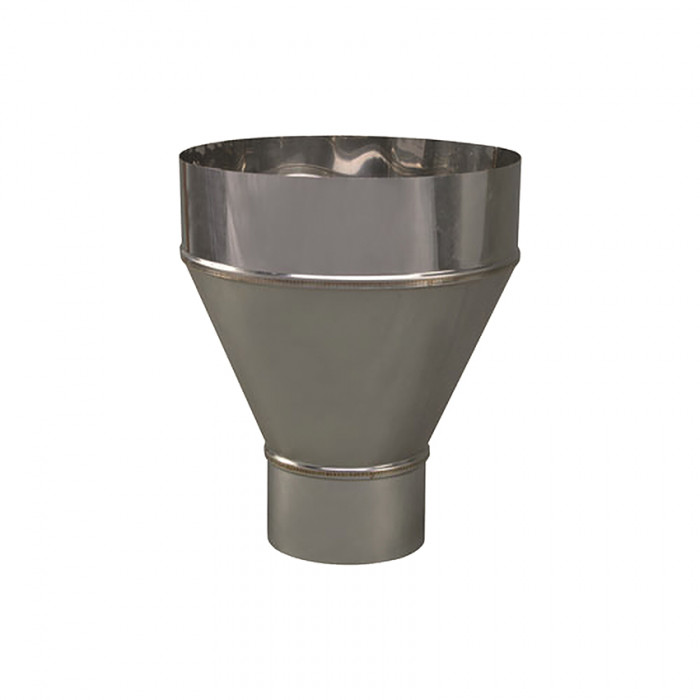 Verloopstuk enkelwandig 99 mm uitw. - 200 mm voor rookkanaal RVS-304 main product photo