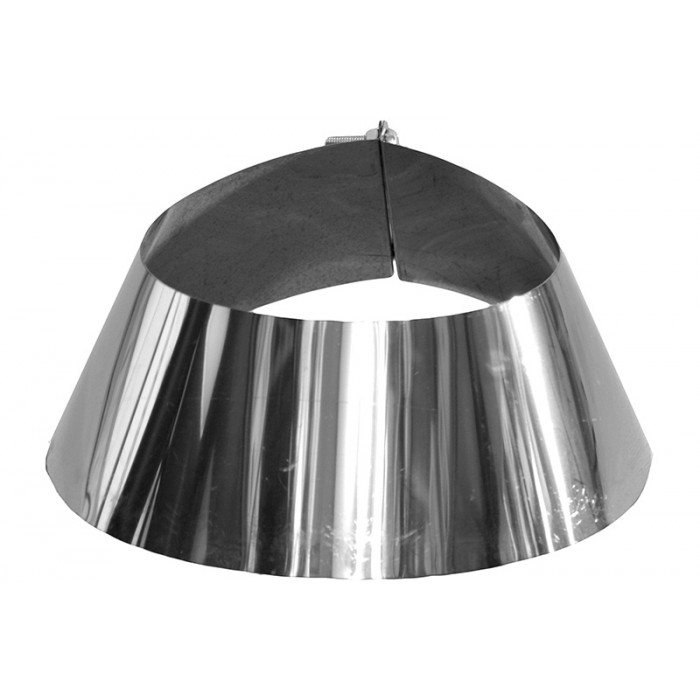 Stormkraag Ø125 mm voor rookkanaal enkelwandig RVS-316 main product photo