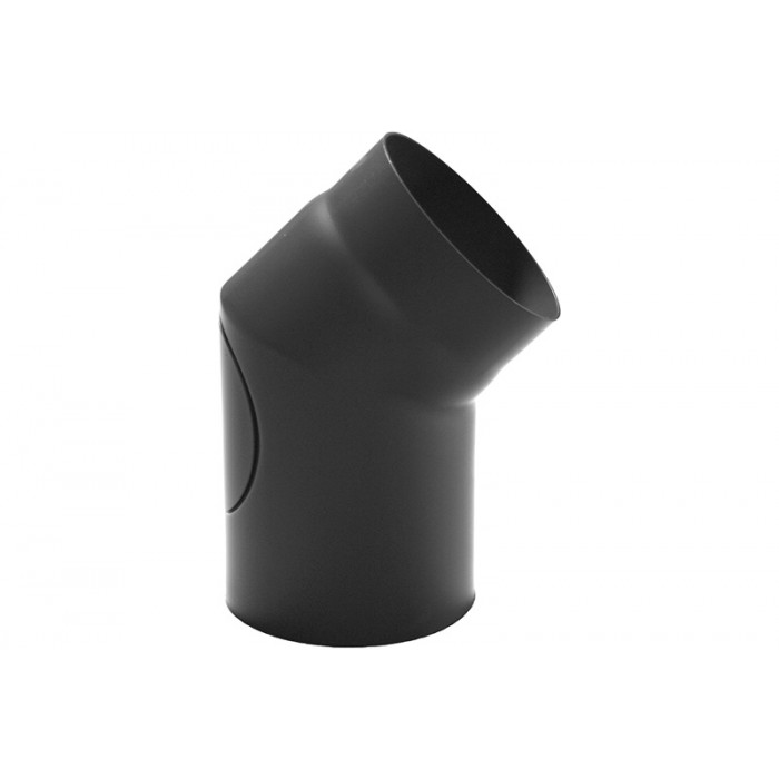 Bocht Ø200 mm 30° voor rookkanaal enkelwandig staal zwart main product photo