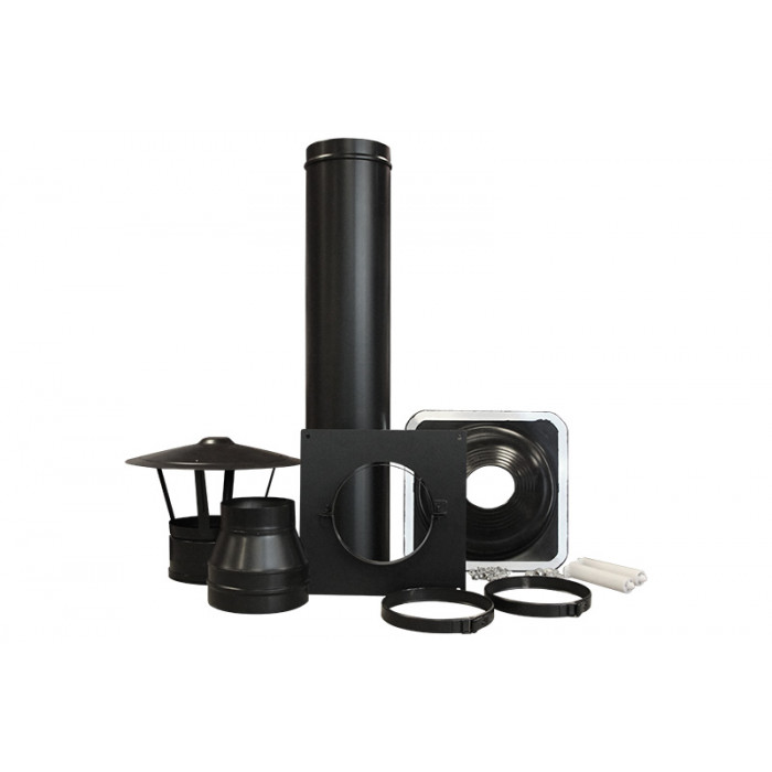 Dakdoorvoerset DW Ø150 mm 0-15° zwart main product photo