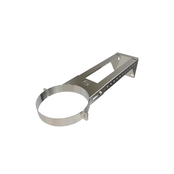Muurbeugel Ø80 mm 80-440 mm voor rookkanaal dubbelwandig RVS-304 main product photo