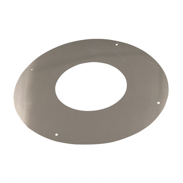Rozet Ø80 mm 1 delig RVS voor rookkanaal dubbelwandig RVS-304 main product photo