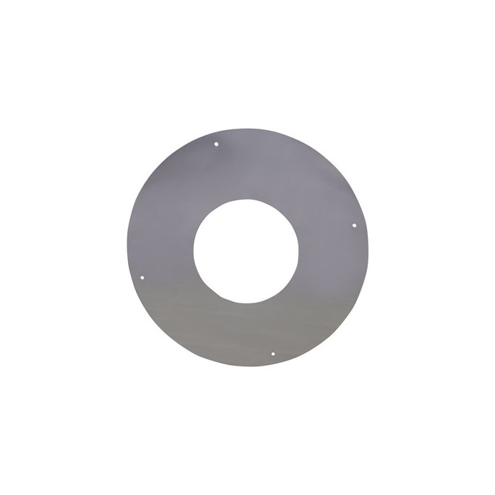 Rozet 200 mm 1 delig RVS voor rookkanaal dubbelwandig RVS-304 main product photo