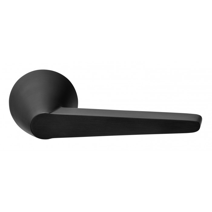 Deurkruk paar Osiris Hertman CONE OH100-G geveerd op rozet PVD mat zwart RVS-304 main product photo