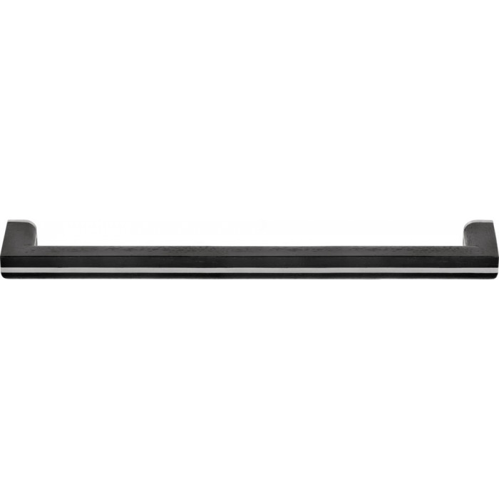 Meubelgreep Piet Boon TWO PB22/320 massief meubelgreep mat RVS/eikenhout zwart main product photo