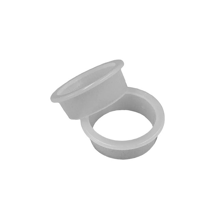 Kunststof geleide ring plat wit main product photo