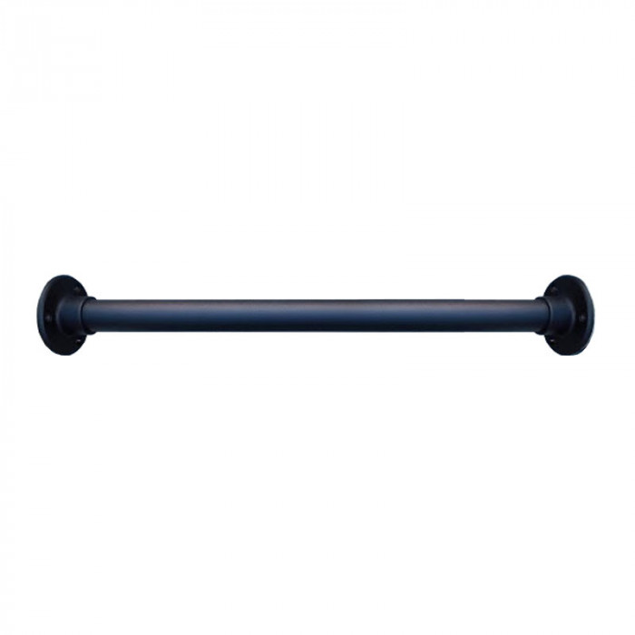 RVS garderobestang 42,4 mm fijnstructuur zwart main product photo