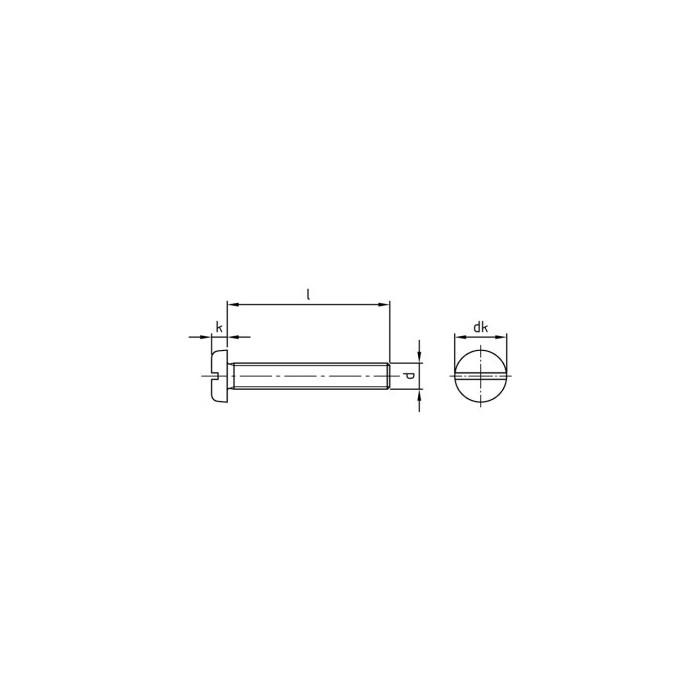 Platkop cilinderschroef met sleuf M3 x 30 mm DIN 85 RVS A2-50 (500 stuks) main product photo