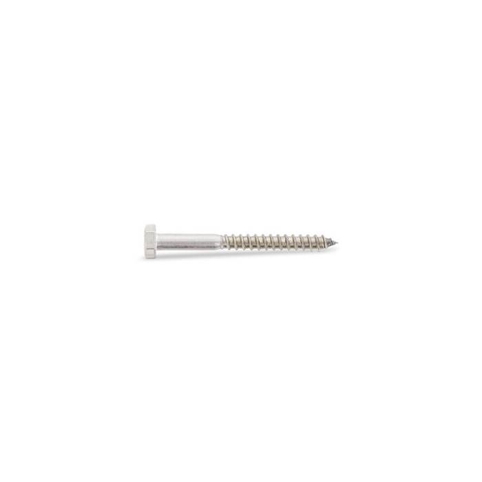 Zeskant houtdraadbout 10 x 120 mm DIN 571 RVS A2-50 SW17 (50 stuks) main product photo