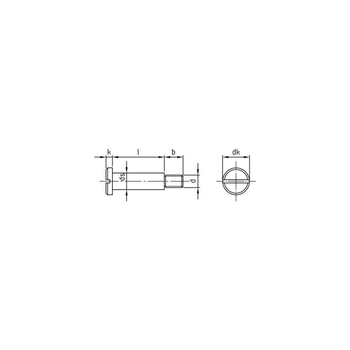 Metaalschroef met borst M3 x 10 mm DIN 923 RVS A1 (100 stuks) main product photo