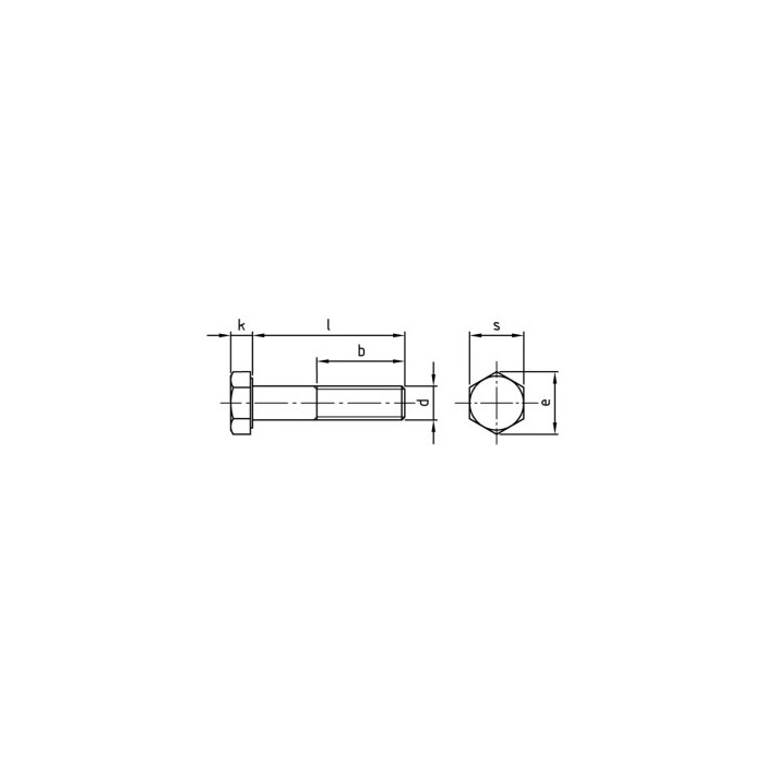 Zeskantbout M16 x 250 mm DIN 931 RVS A2-70 SW24 (10 stuks) main product photo
