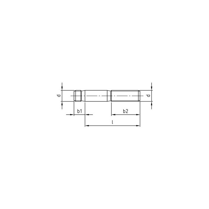 Tapeind 1d M8 x 95 mm DIN 938 RVS A2-50 (200 stuks) main product photo