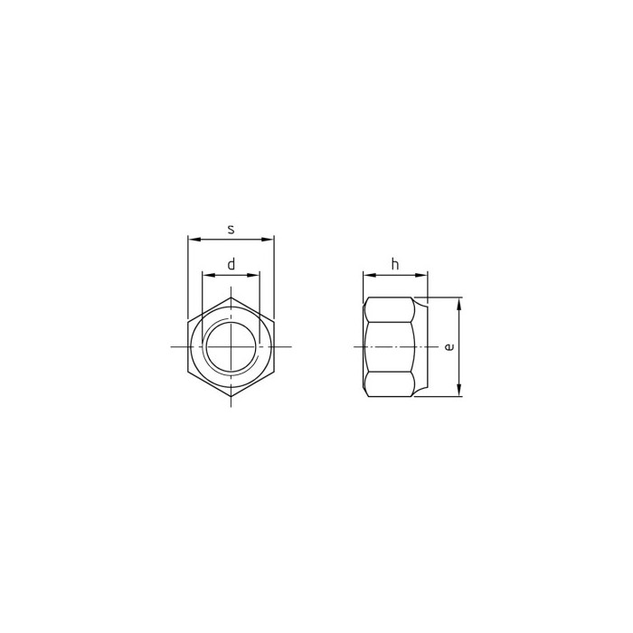 Borgmoer hoog M12 x 1,25 mm DIN 982 RVS A4-80 SW19 (50 stuks) main product photo