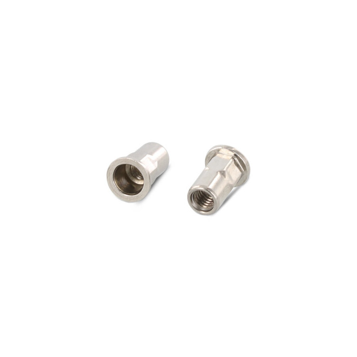 Flako insteekmoer open met gedeeltelijke schacht M8 x 17,5 mm Art. 1029 RVS A4 SW11 (250 stuks) main product photo