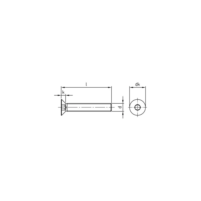 Verzonken schroef M6 x 140 mm ISO 10642 RVS A2 SW4 (100 stuks)