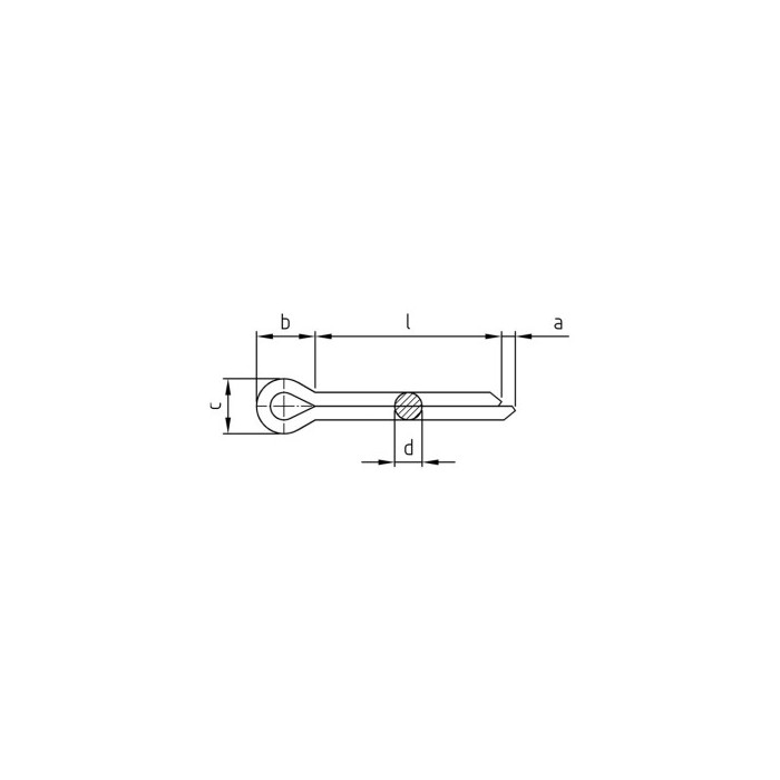 Splitpen 5,0 x 63 mm ISO 1234 RVS A2 (250 stuks) main product photo