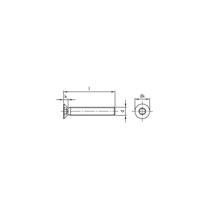 Verzonken schroef M5 x 100/100 mm ISO 14581 RVS A4 TX25 (200 stuks) main product photo