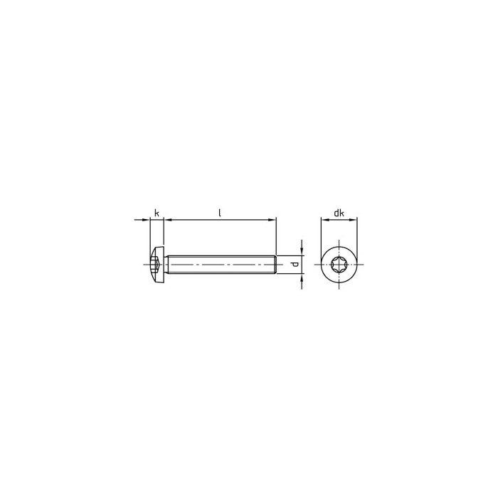 Lenskop cilinderschroef M4 x 35 mm ISO 14583 RVS A4-50 TX20 (500 stuks) main product photo