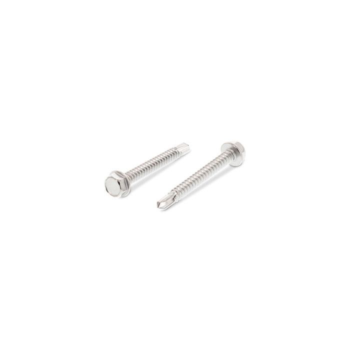 Boorschroef zeskant met kraag 5,5 x 19 mm ISO 15480 RVS C1 SW8 (500 stuks) main product photo