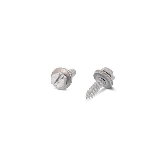 Plaatschroef met smerende zilvercoating C 4,2 x 16 EPDM ring 12 mm mm DIN 7976 (SZ) RVS A2 SW7 (500 stuks) main product photo