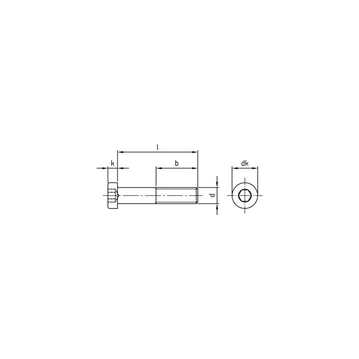 Cilinderschroef lage kop M4 x 40 mm DIN 7984 RVS A2-50 SW2,5 (200 stuks) main product photo