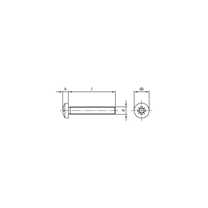 Lenskop cilinderschroef M3 x 10 mm DIN 7985 RVS A2-50 PZ1 (500 stuks) main product photo