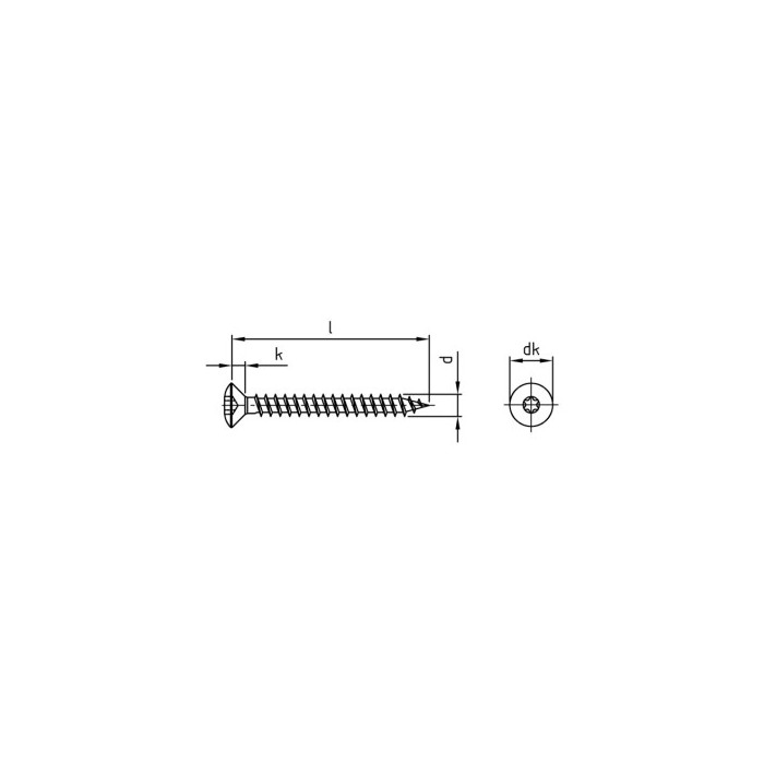 Liseko houtboutschroef 5,0 x 40 mm Art. 9046 RVS A4-50 TX25 (200 stuks) main product photo