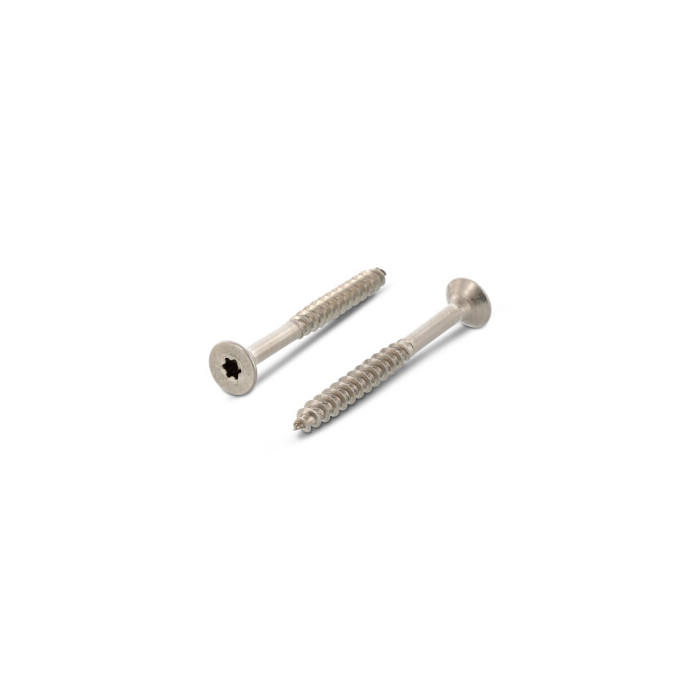 Seko houtbouwschroef met freesribben 5,0 x 80/48 mm Art. 9047 RVS A4-50 TX25 (100 stuks) main product photo