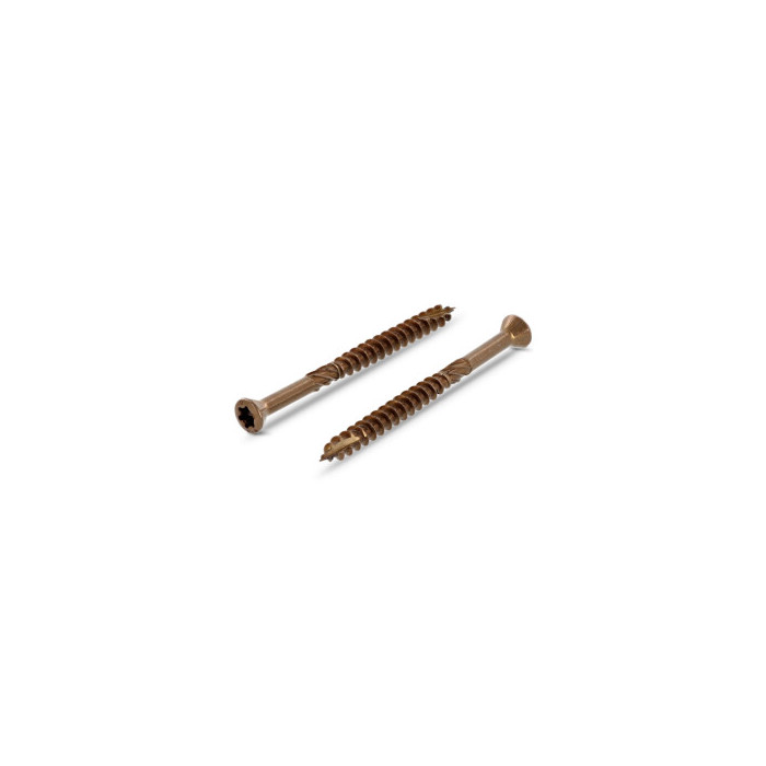 Ziko houtbouwschroef gebruind 5,0 x 70/42 mm Art. 9242-BR RVS A2 TX25 (200 stuks) main product photo
