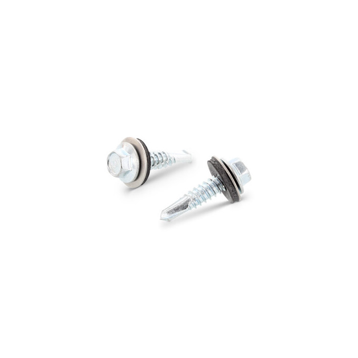 Boorschroef bi-metaal 6,3 x 25 mm EPDM ring 16 mm Art. 9504 RVS A2/CV SW8 (500 stuks) main product photo