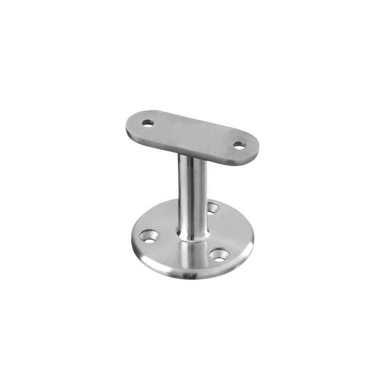 Railingsteun vlak RVS304 mat geslepen model 0708