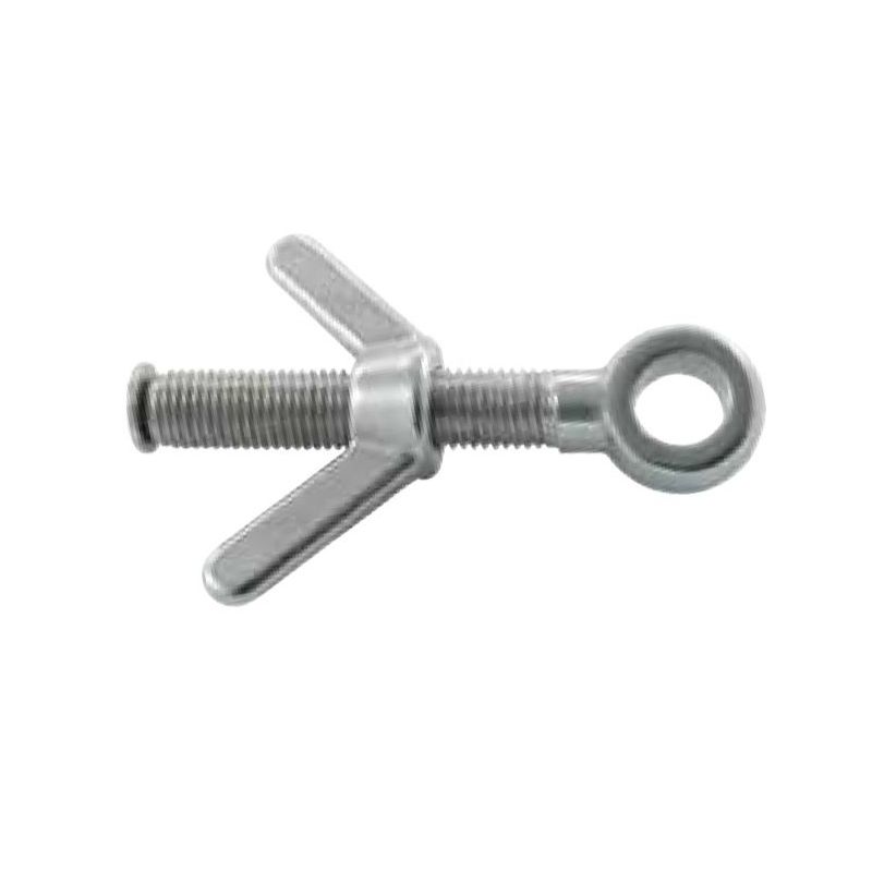 Tenlacum legering Cymbal Stand Vleugelmoer Voor Drum Player Zilver 8mm Diameter (5 stuks