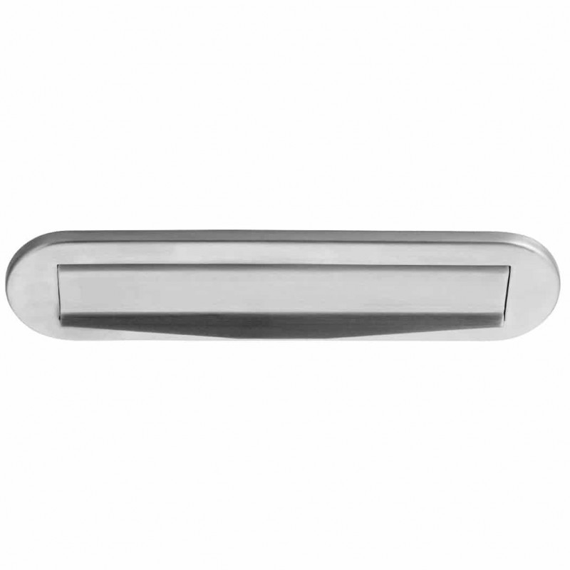 Briefplaat RVS tochtwering rechthoekig SQUARE LSQ620BI IN | 8718009082317