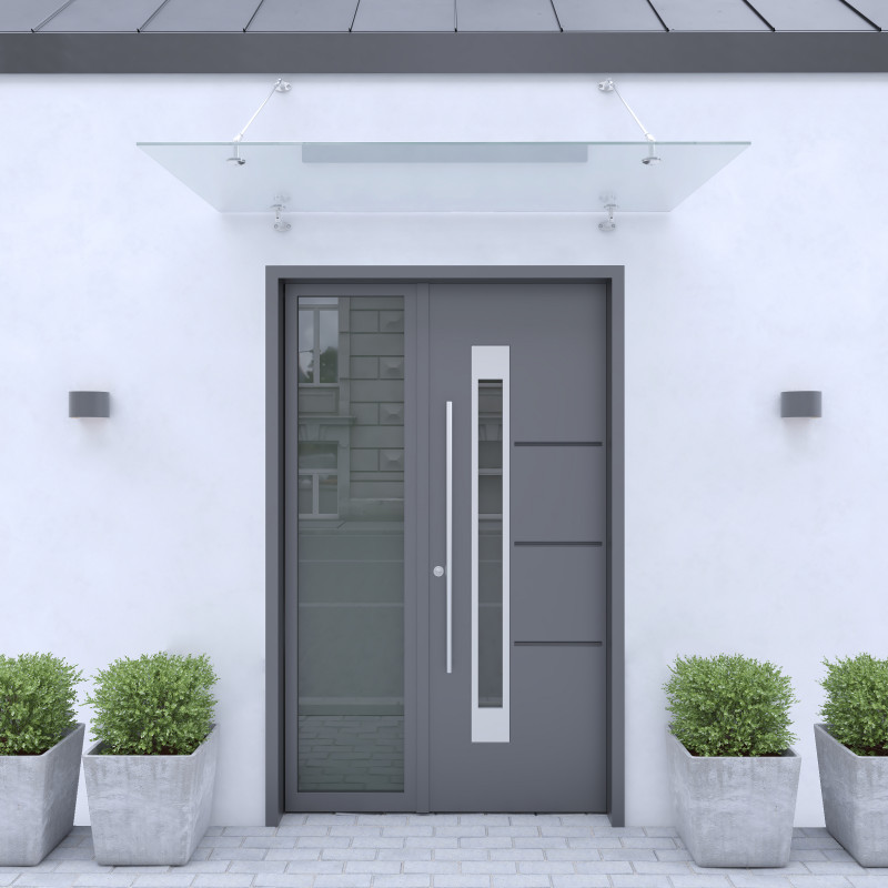 Glasprofiel glazen wand klem-klikprofiel aluminium