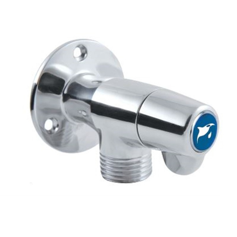 Universeel hoekventiel 1/2 inch, wandaansluiting, 3/8 inch
