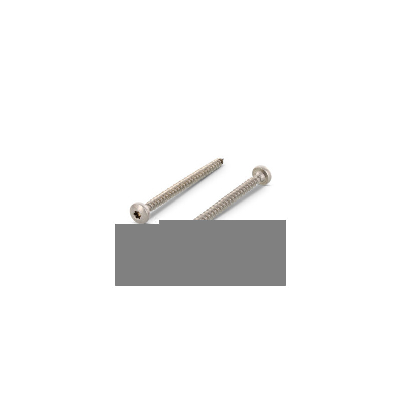 Ziko Houtbouwschroef Gebruind 5,0 X 50/30 Mm Art. 9242-BR RVS A2 TX25 200 Stuks
