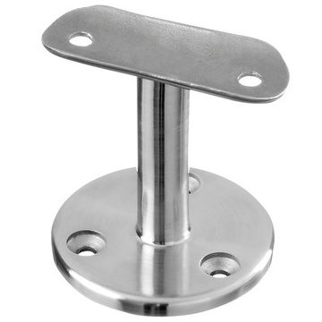 Leuninghouder buis Ø48,3 mm RVS-316 geborsteld model 0708
