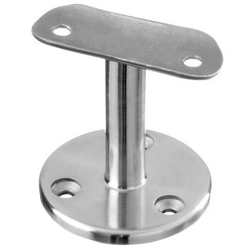 Leuninghouder buis Ø48,3 mm RVS-304 mat geslepen model 0708